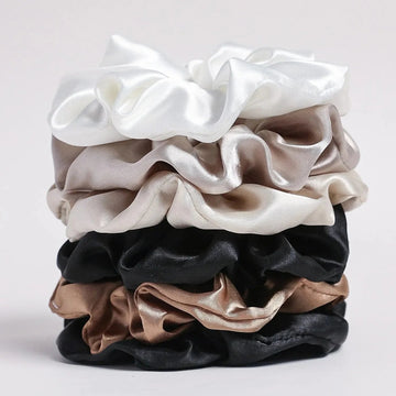 6 Silk Scrunchies™ Deluxe